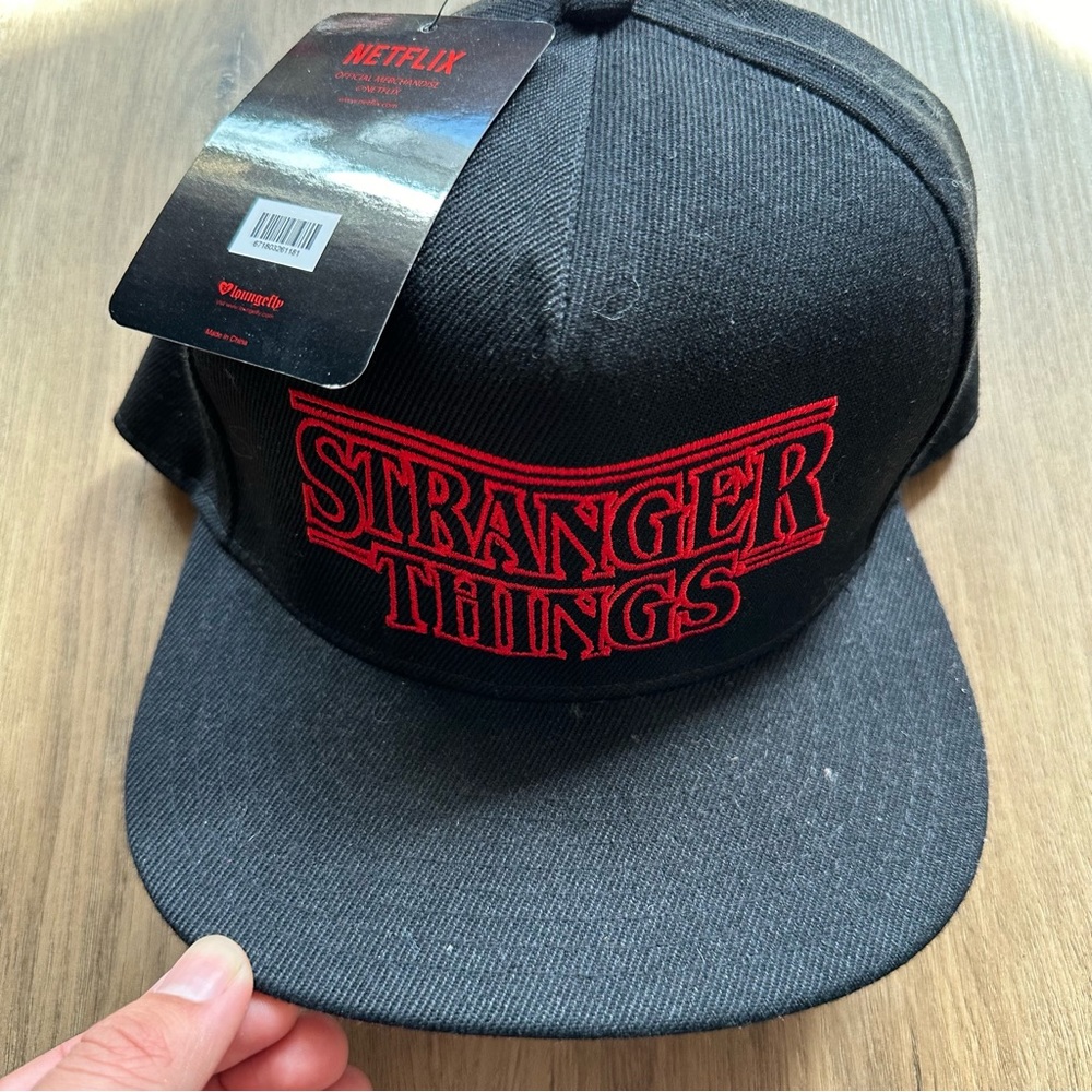 Stranger Things hat, with tags
